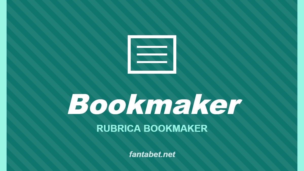 Bookmaker – Rubrica bookmaker: grafica fantabet.net con schedina su sfondo verde acqua