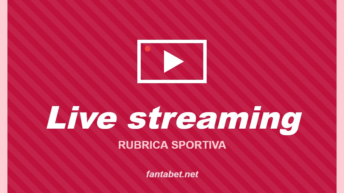 Live streaming – Rubrica sportiva: grafica fantabet.net con simbolo play su sfondo fucsia