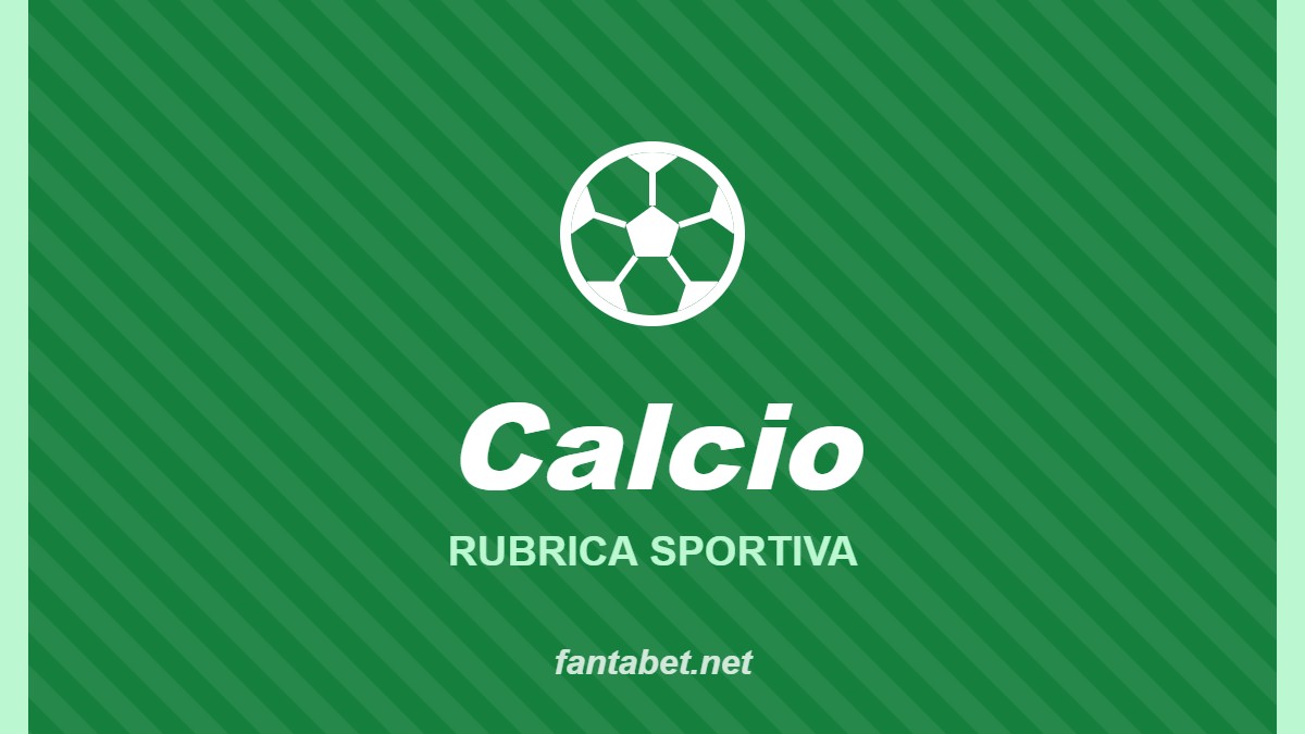 Calcio – Rubrica sportiva: grafica fantabet.net con pallone da calcio su sfondo verde
